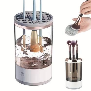 BrushClean Pro: El Limpiador Eléctrico de Brochas de Maquillaje Profesional