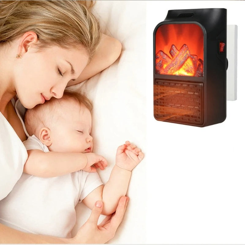 Flame Heater: Chimenea Eléctrica Compacta con Control Remoto y Calor Instantáneo