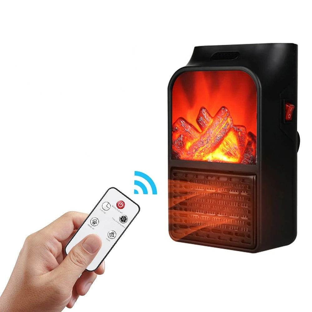 Flame Heater: Chimenea Eléctrica Compacta con Control Remoto y Calor Instantáneo